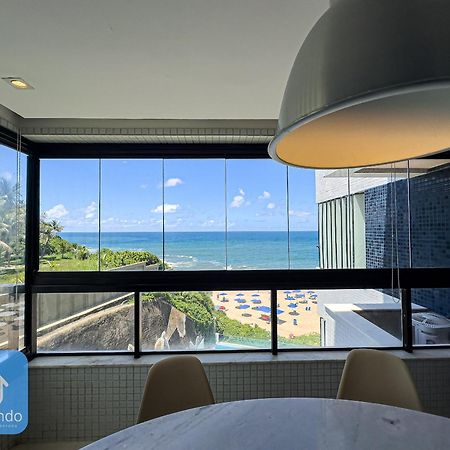 Apartamento Completo Com Vista Mar E Pe Na Areia Salvador Luaran gambar