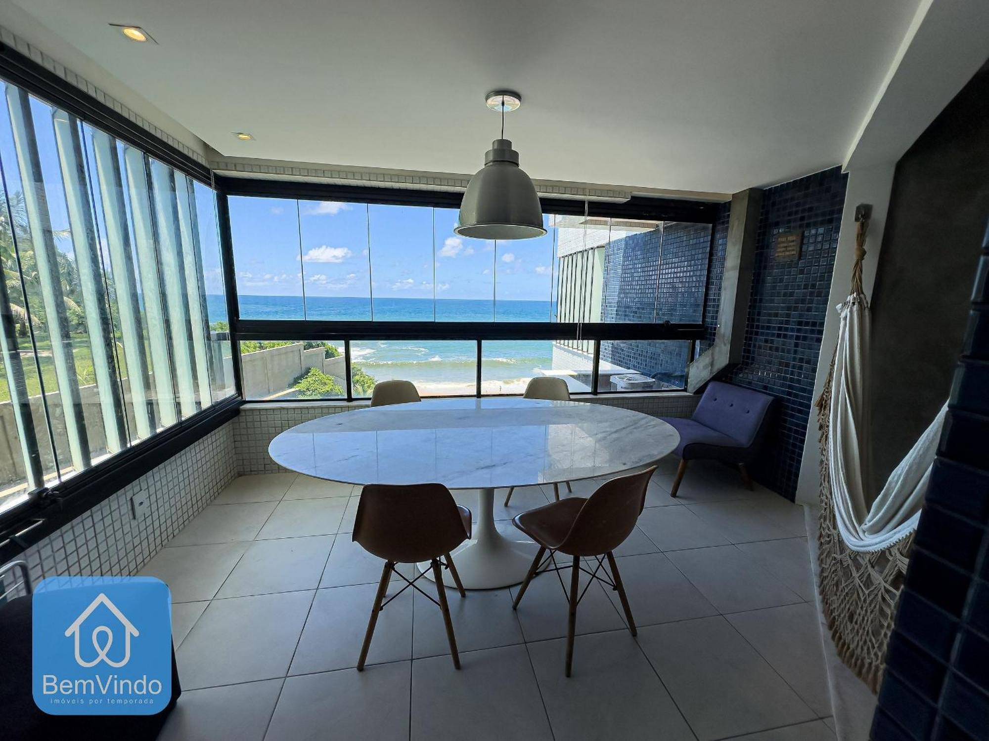 Apartamento Completo Com Vista Mar E Pe Na Areia Salvador Luaran gambar