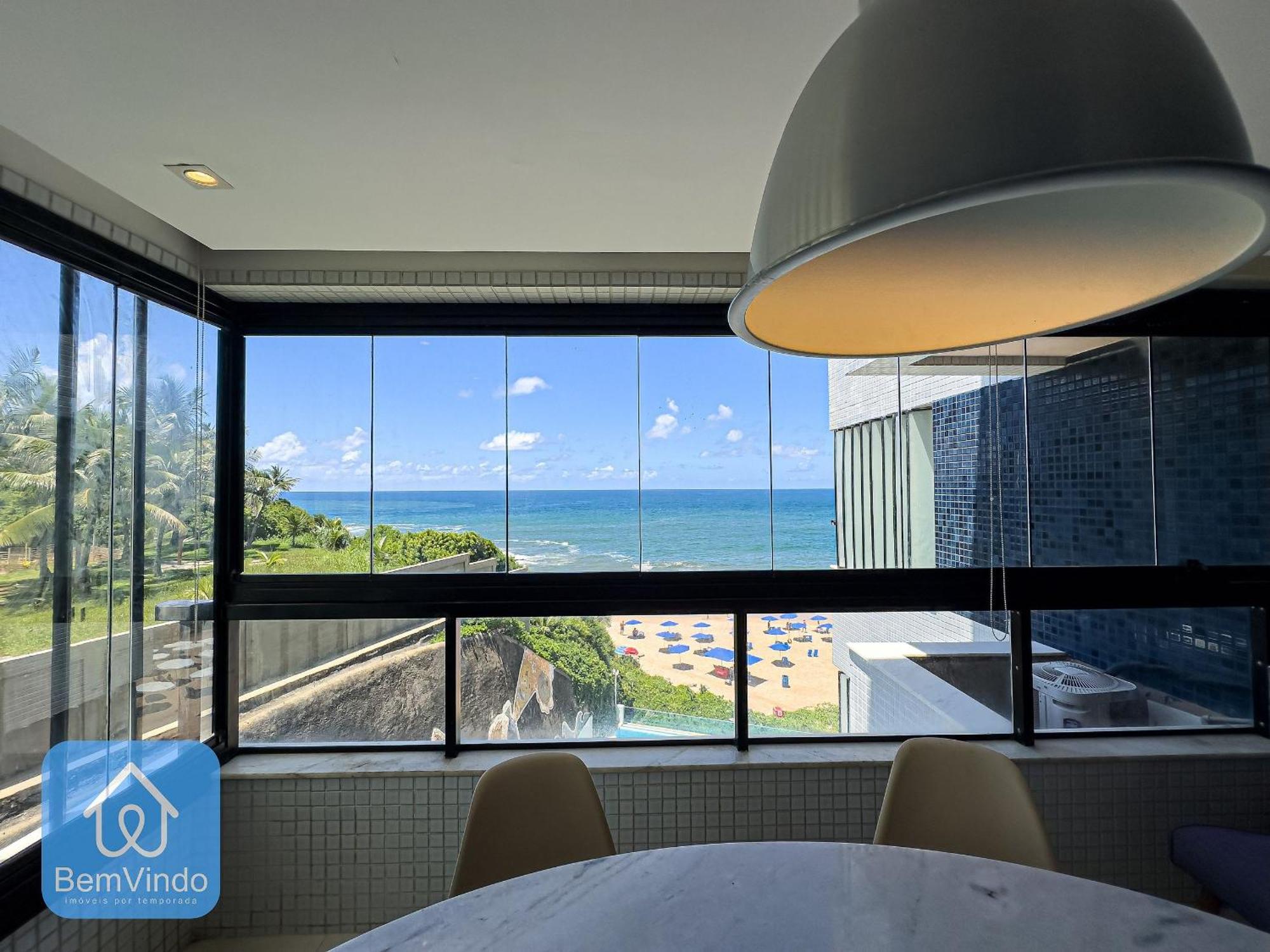 Apartamento Completo Com Vista Mar E Pe Na Areia Salvador Luaran gambar