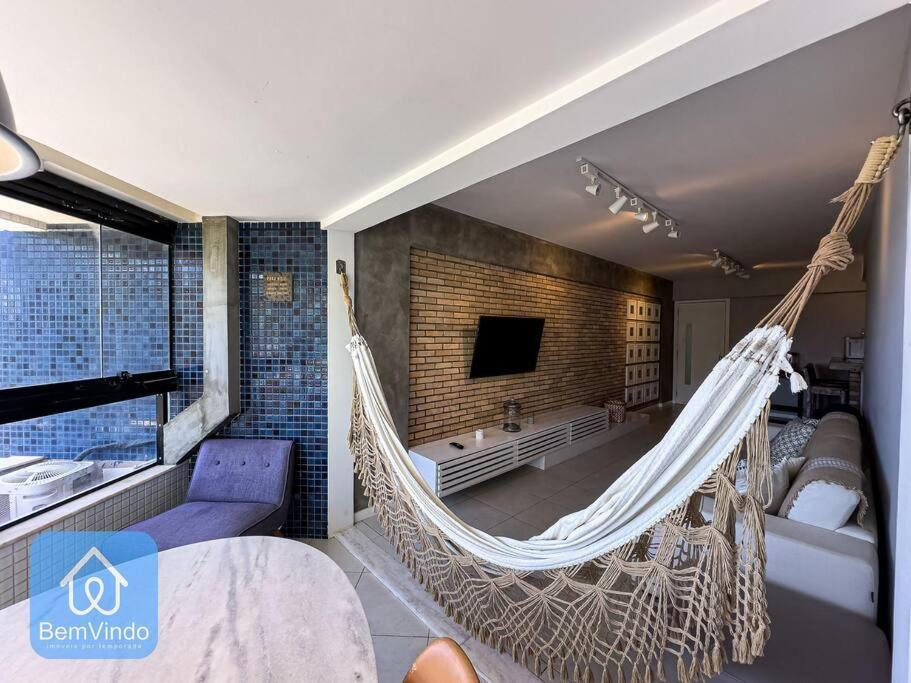 Apartamento Completo Com Vista Mar E Pe Na Areia Salvador Luaran gambar