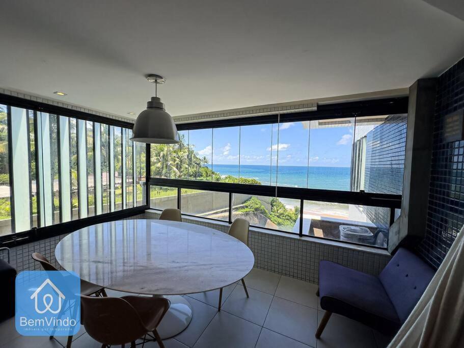 Apartamento Completo Com Vista Mar E Pe Na Areia Salvador Luaran gambar